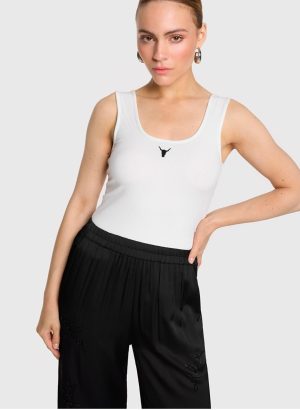 Tank top blanc Alix The Label