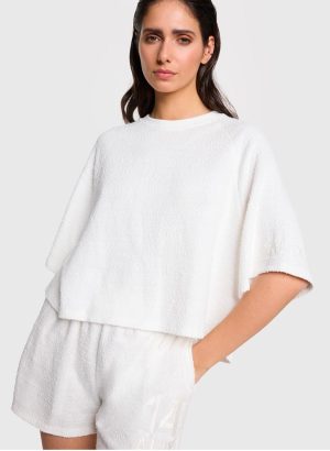 T-shirt mousse blanc Alix The Label