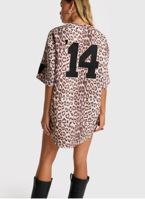 Robe chemise léopard Alix The Label