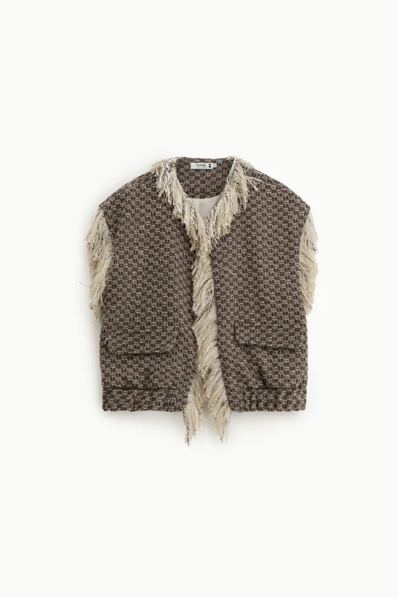 VESTE FRANGES PLEASE