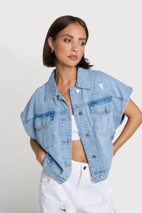 GILET EN DENIM DOUX ALIX THE LABEL