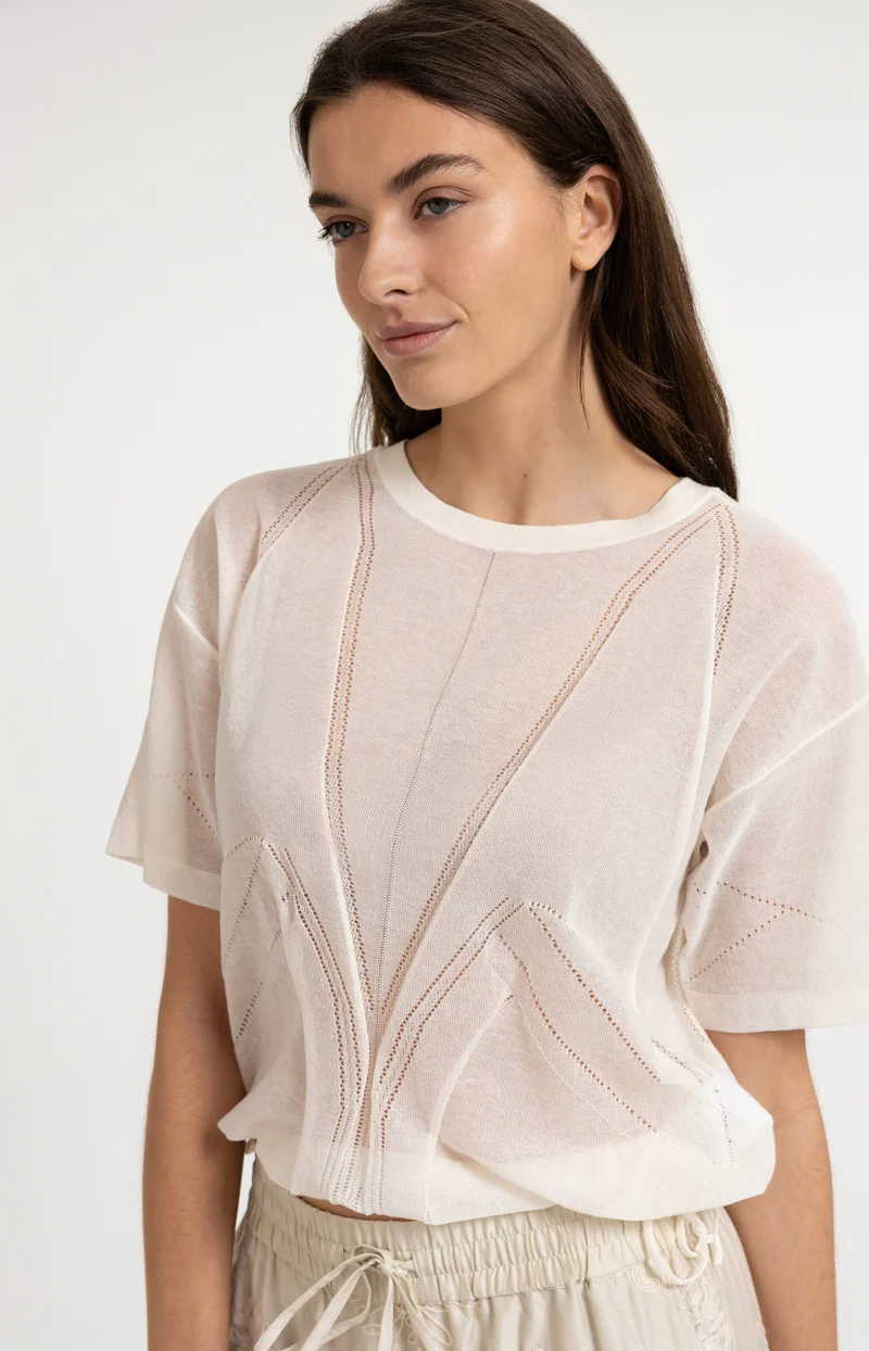 open-knit-top-with-ajour-pattern-and-tie-details open-knit-top-with-ajour-pattern-and-tie-details